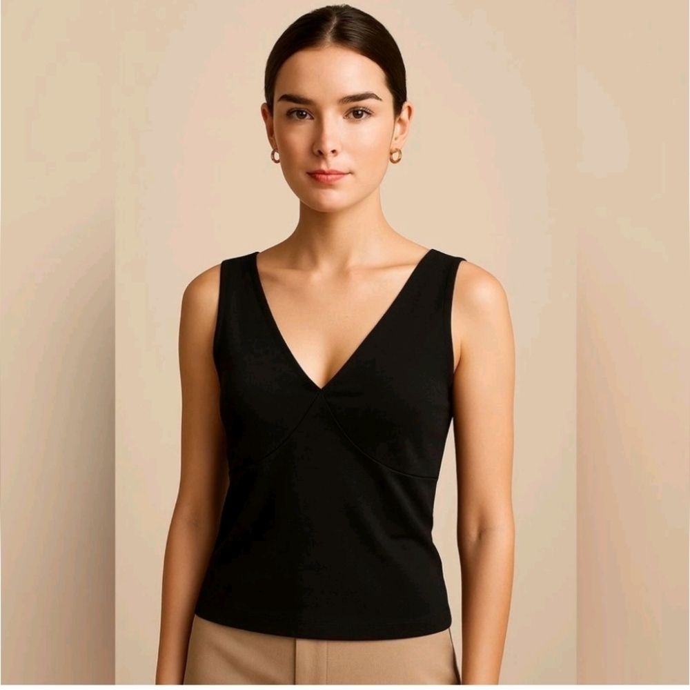 J Crew Cotton V-neck sweater-tee CI024 Size S NWT